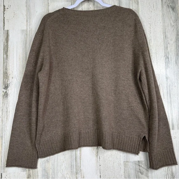 Jenni Kayne Everyday Sweater Soft Cozy Brown - Picture 7 of 14